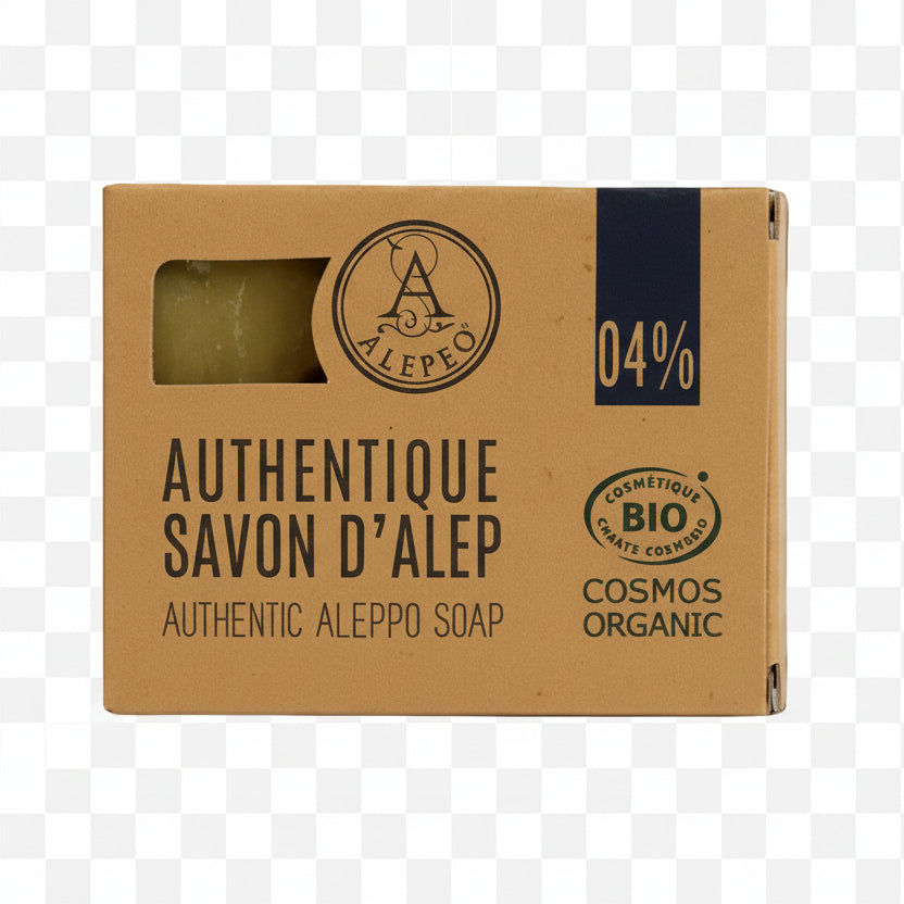 Savon d'Alep ALEPEO Traditionnel Certifié 4%,,,,